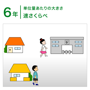 5年：速さ/速さくらべ