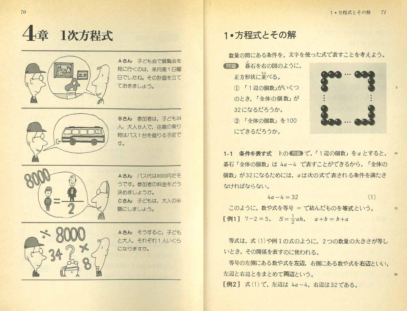 S56中学校数学１｜p.70〜p.71