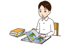 イメージ： 文章で記録するときは，事実を正確に書く。